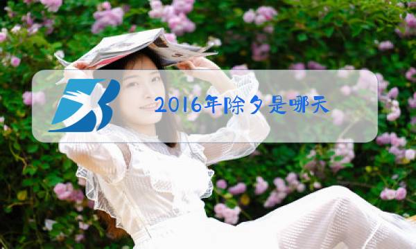 2016年除夕是哪天图片