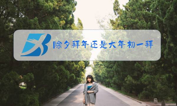 除夕拜年还是大年初一拜年啊图片