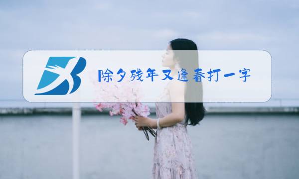 除夕残年又逢春打一字图片