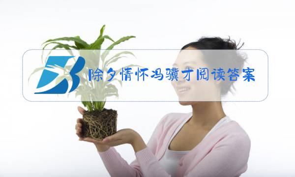 除夕情怀冯骥才阅读答案概括故事内容图片