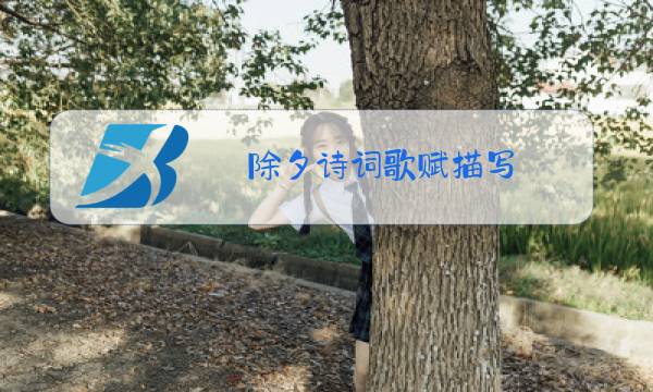 除夕诗词歌赋描写图片