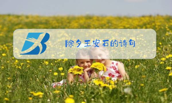 除夕王安石的诗句图片