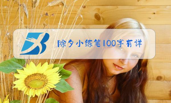 除夕小练笔100字有详有略图片