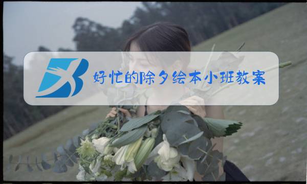 好忙的除夕绘本小班教案图片