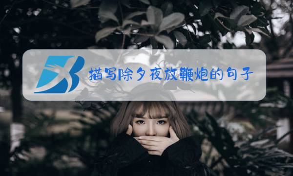 描写除夕夜放鞭炮的句子图片