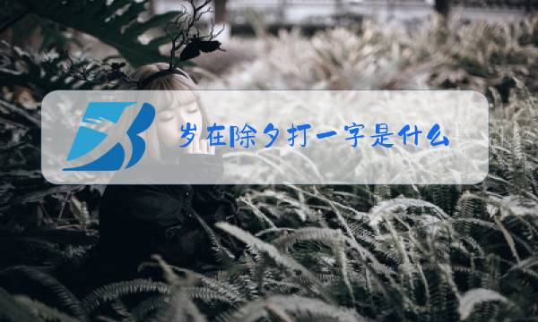 岁在除夕打一字是什么图片