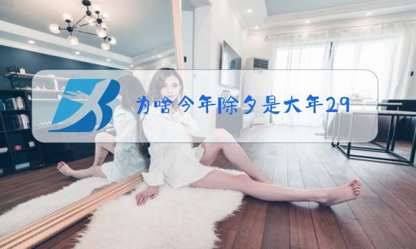 为啥今年除夕是大年29图片