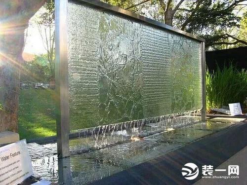 玻璃流水幕墙做法配图