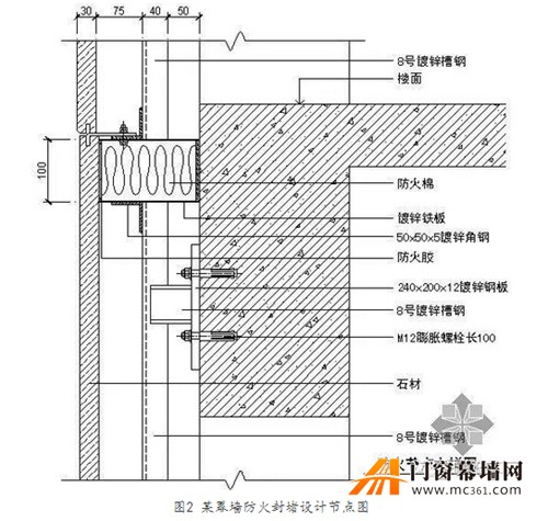 玻璃幕墙层间防火节点有哪些要求配图