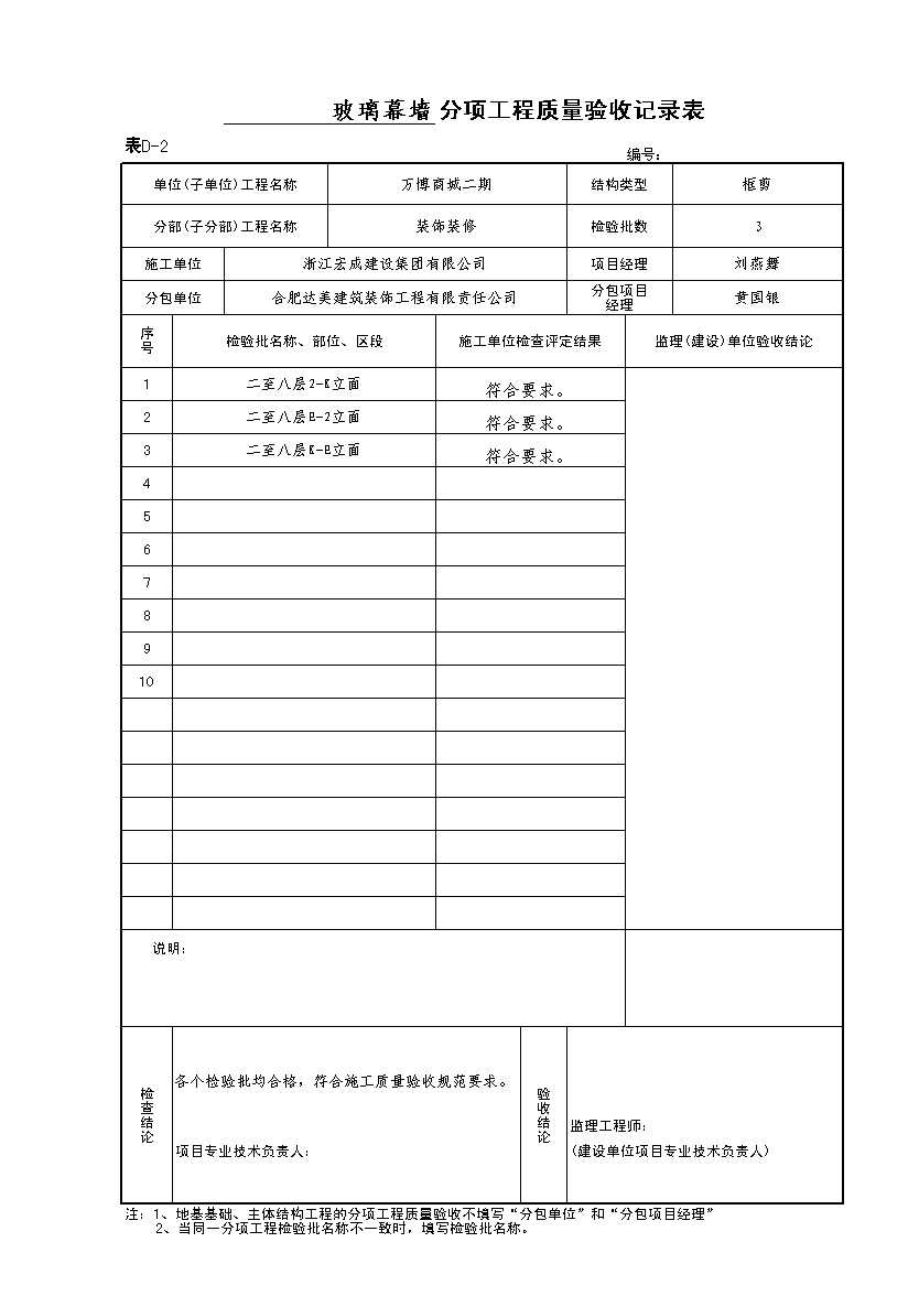 玻璃幕墙工序报验配图