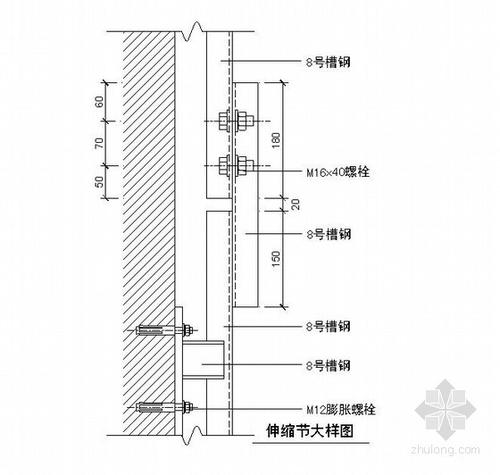 玻璃幕墙结构大样配图