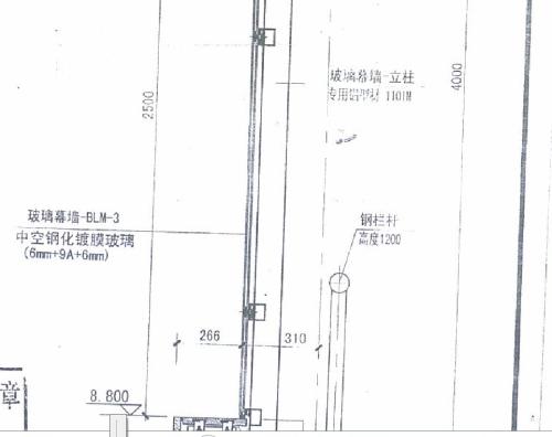 玻璃幕墙立柱连接插芯是两个螺栓孔吗配图