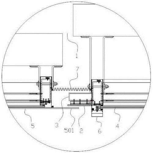 玻璃幕墙伸缩缝节点配图