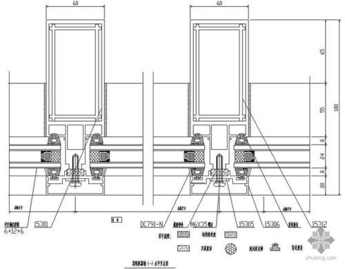 玻璃幕墙与金属幕墙交接点构造配图