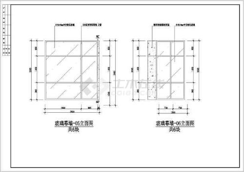 玻璃幕墙在立面图怎么表示配图