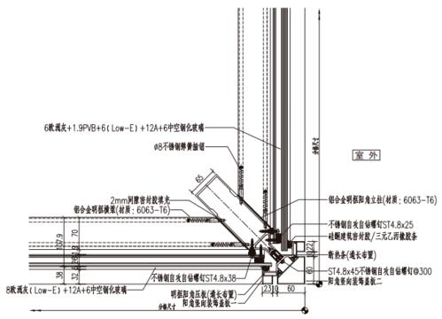 玻璃幕墙怎么表达配图