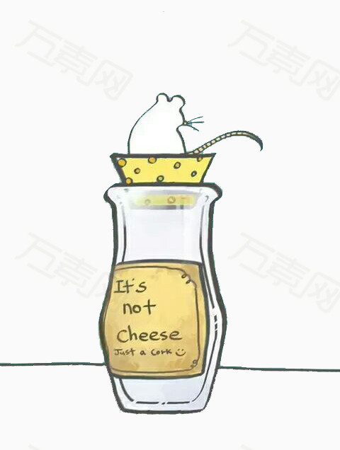 玻璃瓶的小老鼠配图