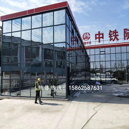 达州玻璃幕墙活动板房配图