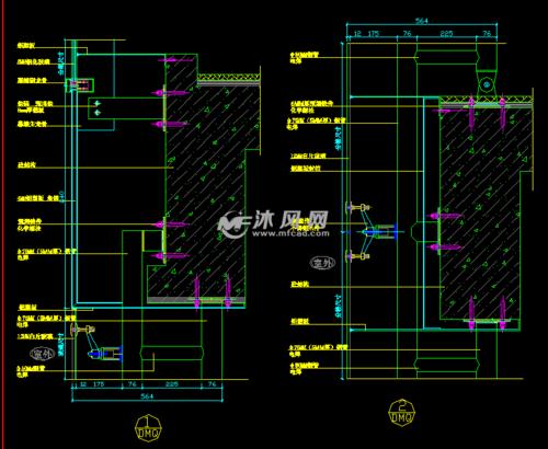 铝合金隐框玻璃幕墙图集配图