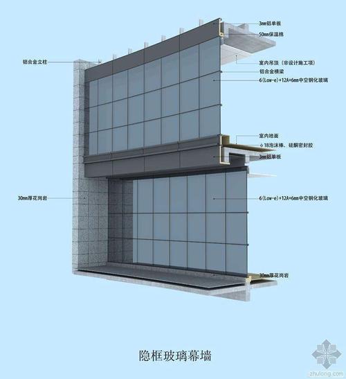 幕墙安全玻璃配图