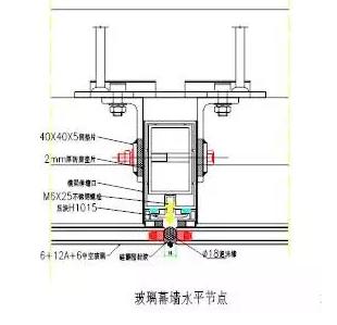 幕墙玻璃铝框门窗尺寸配图