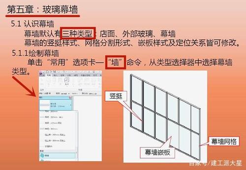 revit怎么设置玻璃幕墙配图