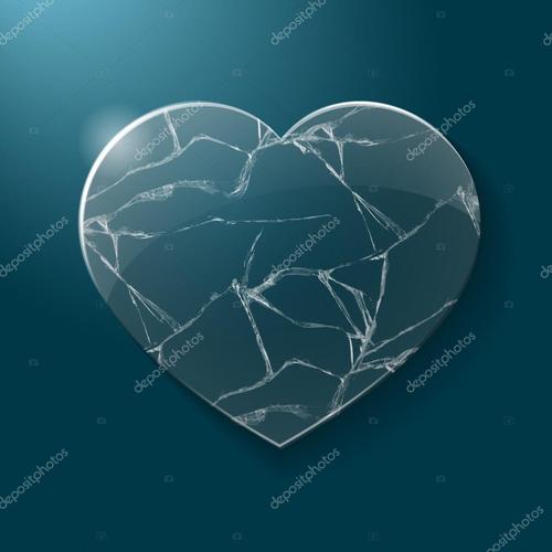 伤心的心就像玻璃碎片配图