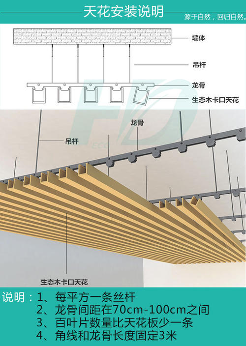 天花玻璃安装方法配图