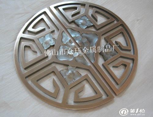 透明玻璃雕花图案圆配图