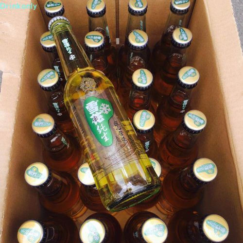 雪花啤酒棕色玻璃瓶配图
