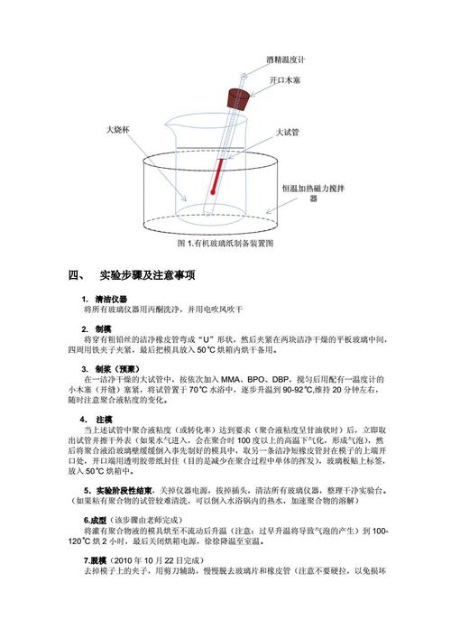 有机玻璃的制备配图