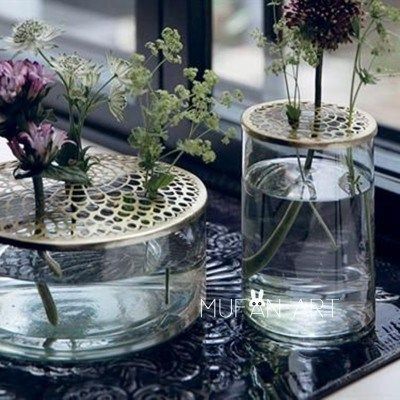 自制玻璃花瓶口固定器配图