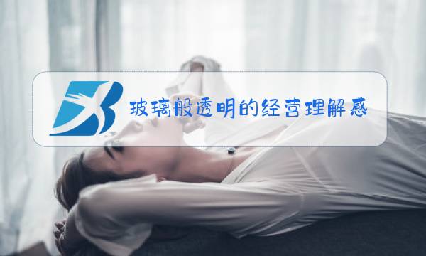 玻璃般透明的经营理解感想图片