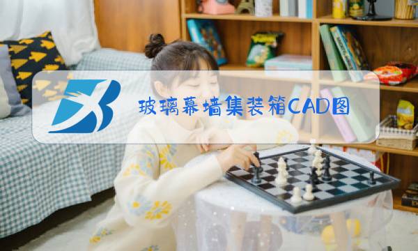 玻璃幕墙集装箱CAD图图片