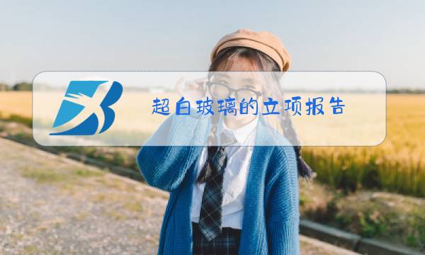 超白玻璃的立项报告图片