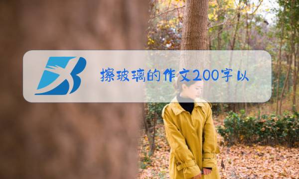 擦玻璃的作文200字以上图片