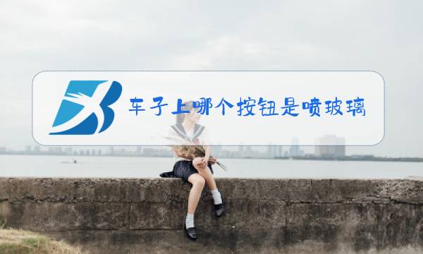 车子上哪个按钮是喷玻璃水的图片