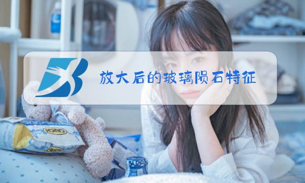 放大后的玻璃陨石特征图片