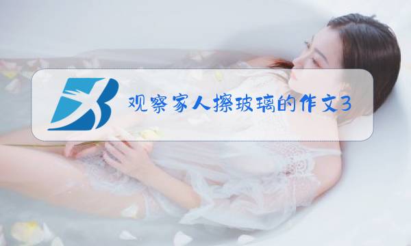 观察家人擦玻璃的作文350字图片