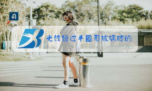光线经过半圆形玻璃砖的光路图图片