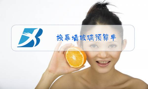 换幕墙玻璃预算单图片