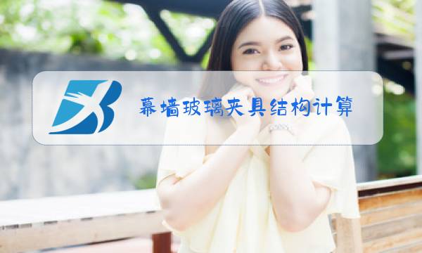 幕墙玻璃夹具结构计算图片