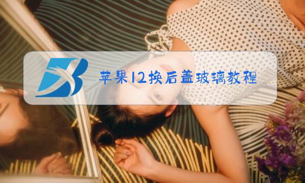 苹果12换后盖玻璃教程图片