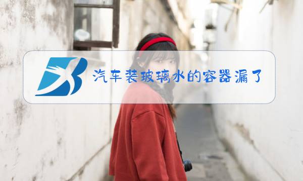 汽车装玻璃水的容器漏了图片