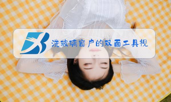 洗玻璃窗户的双面工具视频图片