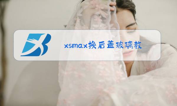 xsmax换后盖玻璃教程图片