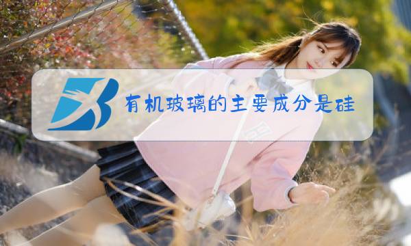 有机玻璃的主要成分是硅酸盐和二氧化硅图片