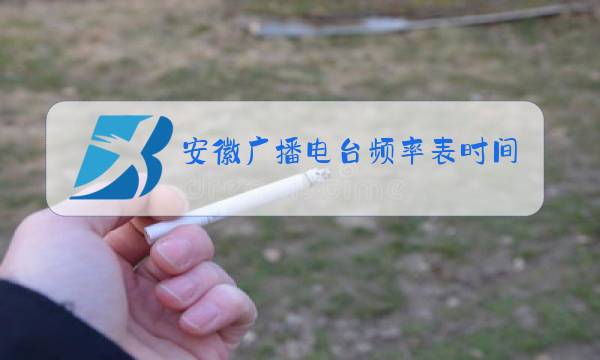 安徽广播电台频率表时间图片