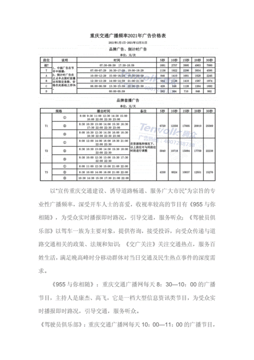 重庆电台广告价格配图