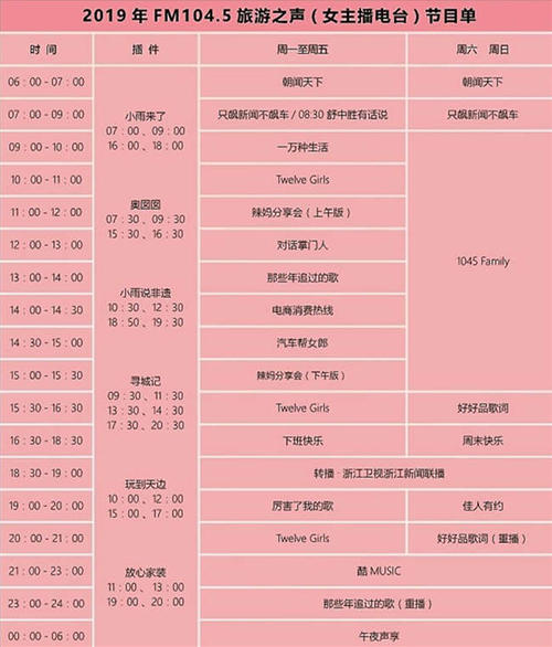 fm重庆电台节目表配图